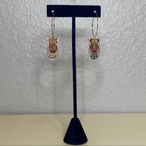 Owl Hoop Dangle Earrings 🦉